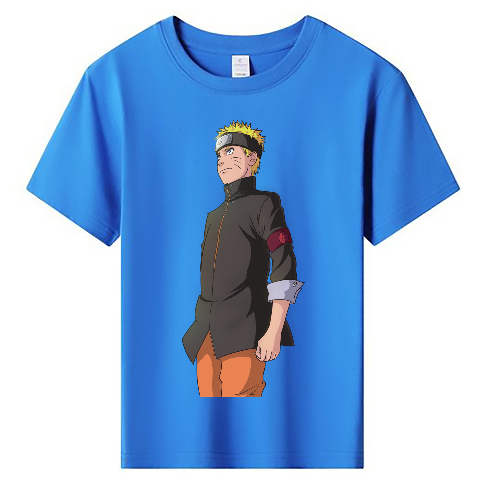 （画像用） NARUTO -ナルト- うずまき ナルト Uzumaki Naruto 綿100％キッズTシャツ（フロントプリント）